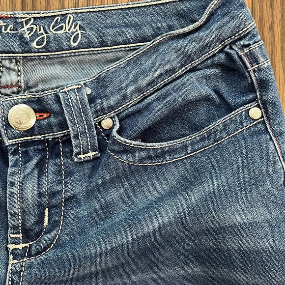 Vintage PLASTIQUE BY GLY JEANS 1363 Bootcut Flare denim size 28 - Picture 9 of 16